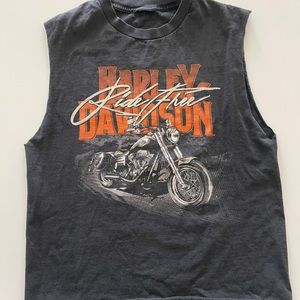Vintage Harley-Davidson Cutoff Tank Tee